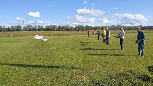 Am Start von rechts nach links:Hans-Jürgen, Tobi, Bernd, Frank, Micha, Micha und Rolf
